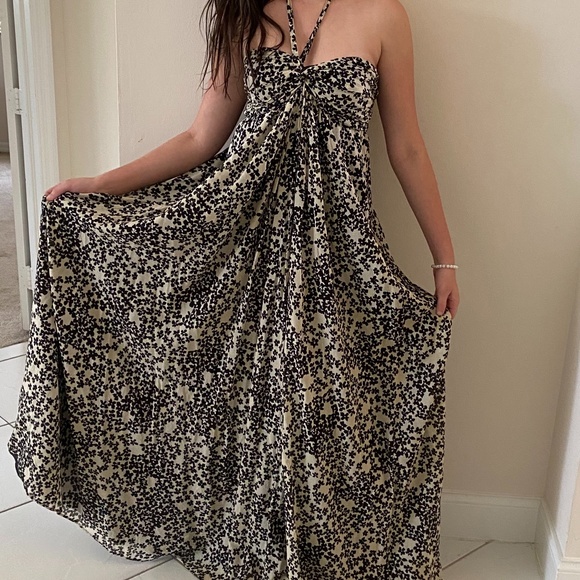 MICHELLE MASON/MASON BLACK AND CREAM FLORAL PRINT - Picture 1 of 2